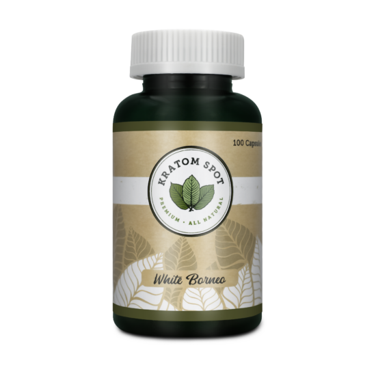 White Vein Borneo Kratom Capsules