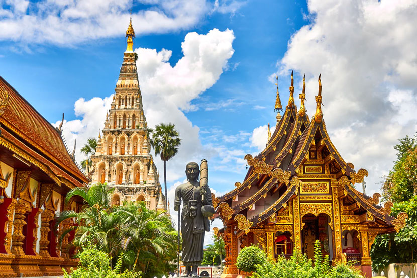 Cultural buildings and statues from Thailand