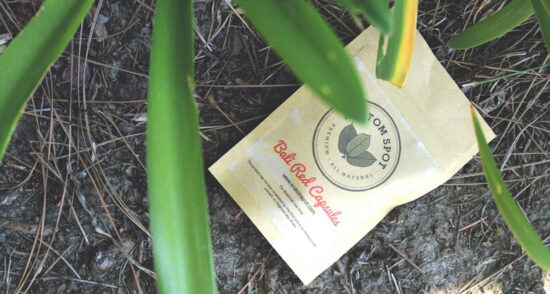 A pouch of Bali Red Kratom