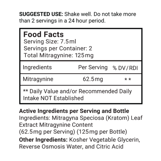 Maeng Da Liquid Extract Shot