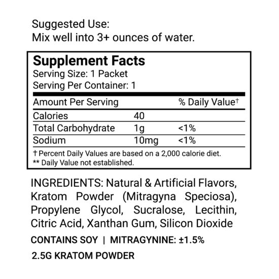 Strawberry Splash Kratom Drink Mix