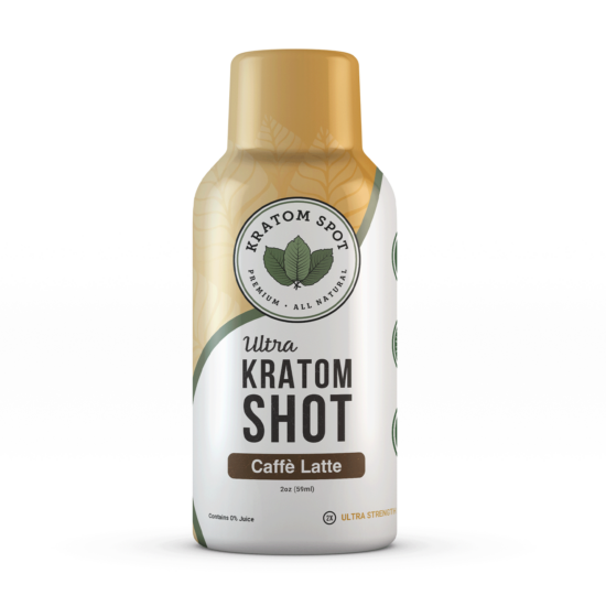 Caffe Latte Kratom Shot, Ultra Strength 12 Pack