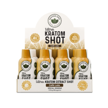 Caffe Latte Kratom Shot, Ultra Strength 12 Pack